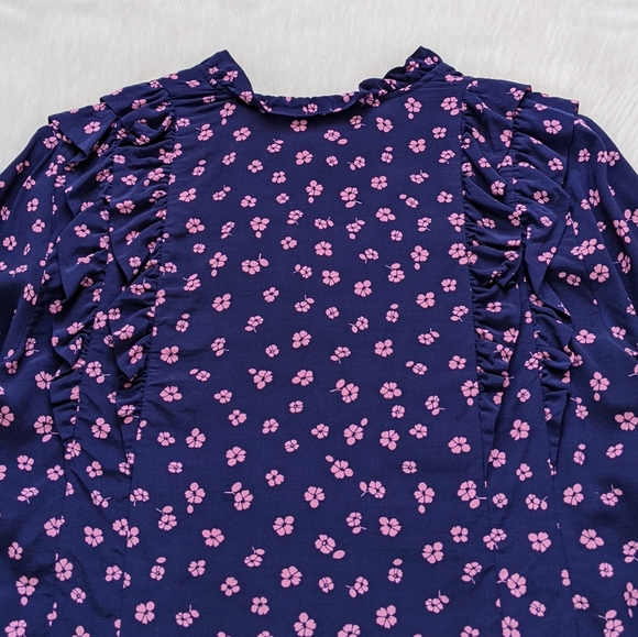 & Other Stories Ditsy Floral Print Ruffle Top | 4 - Picture 7 of 13